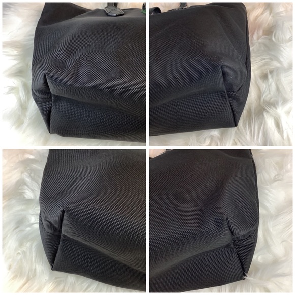 🖤GUCCI 337070 Techno with Web Detail Black Canvas ToTE🖤GENDERLESS - Picture 7 of 12